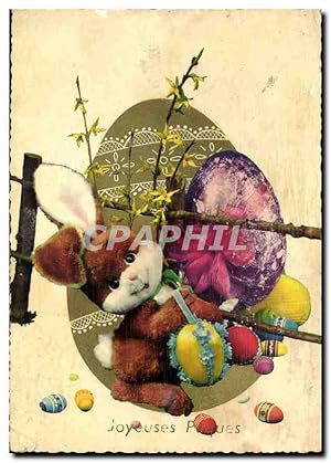 Image du vendeur pour Carte Postale Moderne Joyeuses Pques Lapin mis en vente par CPAPHIL