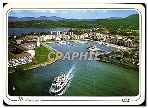 Carte Postale Moderne Martinique vue aérienne sur la Marina Depart de la vedette pour Fort de France