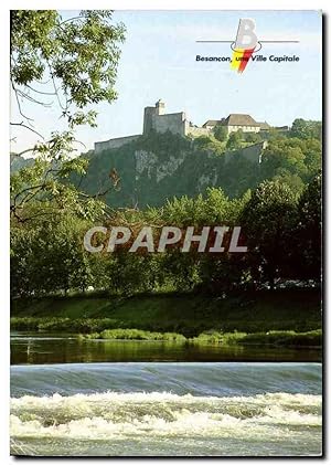 Carte Postale Moderne Images de Franche Comte Besancon Doubs Promenade Micaud Le barrage sur le D...