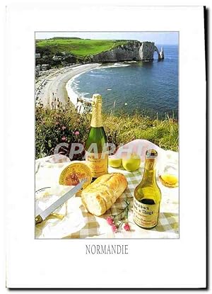 Carte Postale Moderne En Normandie Gastronomie Normande a Etrétat