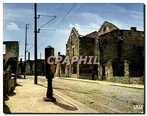 Carte Postale Moderne Oradour sur Glane Haute Vienne Cite Martyre 10 Juin 1944 la rue principale