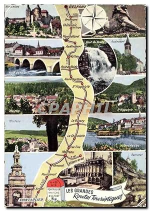 Seller image for Carte Postale Moderne Les Grandes Routes Tourist ques Pontarlier a Belfort for sale by CPAPHIL
