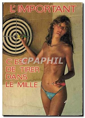 Image du vendeur pour Carte Postale Moderne L'Important c'est de tirer dans le mille Femme mis en vente par CPAPHIL