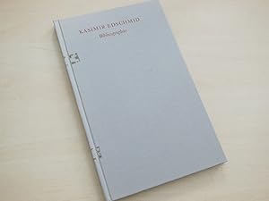 Seller image for Kasimir Edschmid Bibliographie. Mit einer Einfhrung von Fritz Usinger. for sale by Antiquariat Hamecher