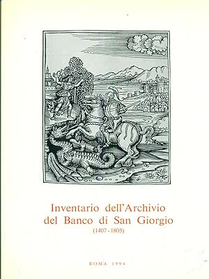 Bild des Verkufers fr Inventario dell'Archivio del Banco di San Giorgio 1407-1805 vol IV tomo 3 zum Verkauf von Librodifaccia