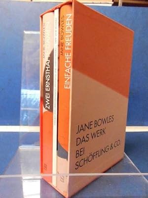 Seller image for Das Werk bei Schffling & Co. (2 Bde. mit Begleitband) Enthlt: "Zwei ernsthafte Damen"; "Einfache Freuden"; "Frauen sind unergrndlich, mysteris und unanstndig- ber Jane Bowles" for sale by Eugen Kpper