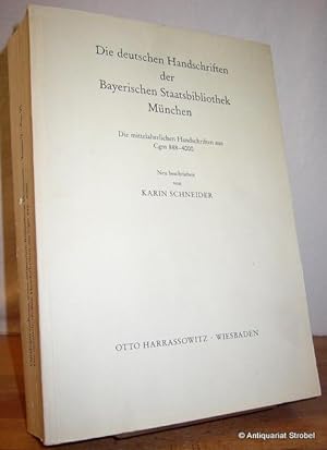 Imagen del vendedor de Die deutschen Handschriften der Bayerischen Staatsbibliothek Mnchen. Cgm 888-4000. Neu beschrieben. a la venta por Antiquariat Christian Strobel (VDA/ILAB)