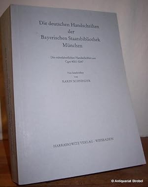 Die deutschen Handschriften der Bayerischen Staatsbibliothek München. Die mittelalterlichen Hands...