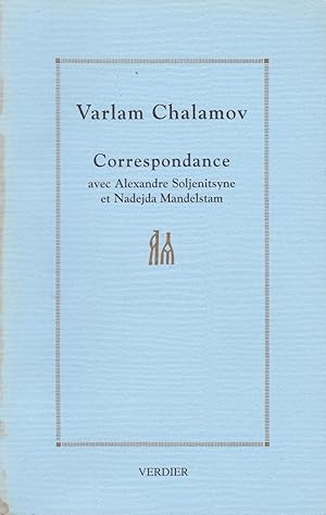 Seller image for Correspondance avec Alexandre Soljnistsyne et Nadejda Mandelstam for sale by Pare Yannick