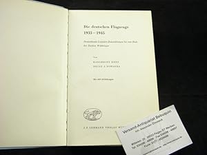 Seller image for Die deutschen Flugzeuge 1933 - 1945. Deutschlands Luftfahrt-Entwicklungen bis zum Ende des Zweiten Weltkrieges. for sale by Antiquariat Bebuquin (Alexander Zimmeck)