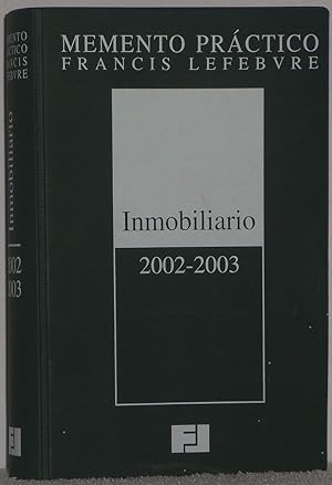 Image du vendeur pour Memento prctico Inmobiliario 2002-2003 mis en vente par Los libros del Abuelo