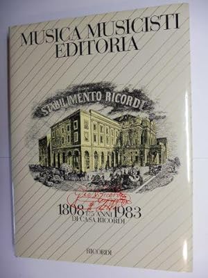 Bild des Verkufers fr MUSICA MUSICISTI EDITORIA - 175 ANNI DI CASA RICORDI 1808-1983. zum Verkauf von Antiquariat am Ungererbad-Wilfrid Robin