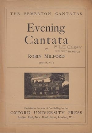 Evening Cantata (The Bemerton Cantatas No.3) for Baritone Solo, Chorus and Organ, Op.28/3 - Vocal...