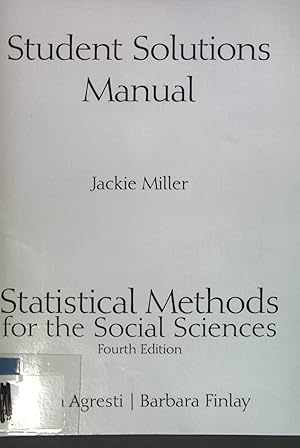 Seller image for Statistical Methods for the Social Sciences; Student, Solution Manual for sale by books4less (Versandantiquariat Petra Gros GmbH & Co. KG)