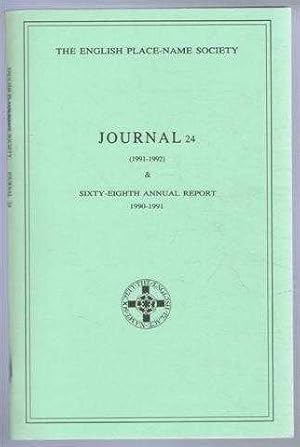 The English Place-Name Society: Journal 24 (1991-1992) & Sixty-Eighth Annual Report 1990-1991