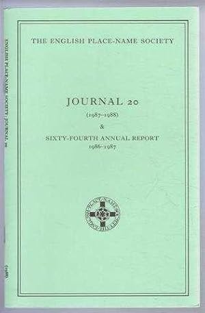 Seller image for The English Place-Name Society: Journal 20 (1987-1988) & Sixty-Fourth Annual Report 1986-1987 for sale by Bailgate Books Ltd