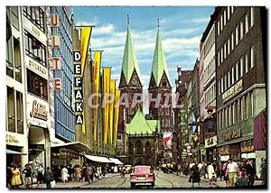 Carte Postale Moderne Bremen Obernatrasse und Dom