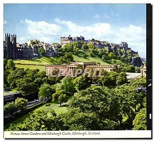 Seller image for Carte Postale Moderne Princes Street Gardens and Edinburgh Castle Edinburgh Scotland for sale by CPAPHIL