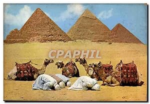 Image du vendeur pour Carte Postale Moderne Giza La Priere pres des Pyramides mis en vente par CPAPHIL