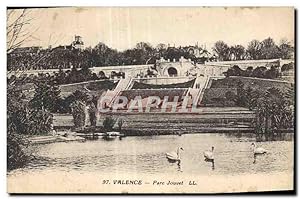 Carte Postale Ancienne Valence Parc Jouvet