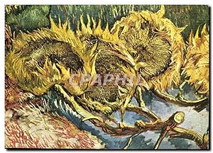 Seller image for Carte Postale Moderne Vincent Van Gogh Quatre fleurs de toumesols Otterlo Rijksmuseum Kroller Muller for sale by CPAPHIL