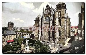 Image du vendeur pour Carte Postale Ancienne Rodez la Place d'Armes la Cathdrale et l'Eveche mis en vente par CPAPHIL