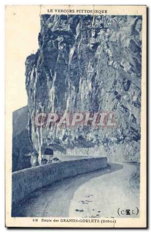 Carte Postale Ancienne Le Vercors pittoresque route des grands goulets Grome