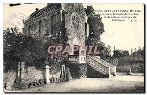 Imagen del vendedor de Carte Postale Ancienne Abbaye de Port Royal le musee le buste de Racine et derniers vestiges de L'Abbaye a la venta por CPAPHIL