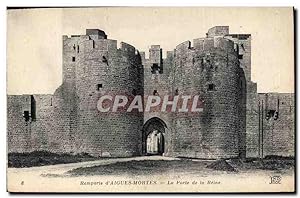 Bild des Verkufers fr Carte Postale Ancienne Remparts d'Aigues mortes La Porte de la Reine zum Verkauf von CPAPHIL