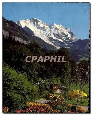 Bild des Verkufers fr Carte Postale Ancienne Wengen Blick auf die Jungfrau zum Verkauf von CPAPHIL