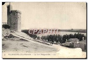 Imagen del vendedor de Carte Postale Ancienne Villeneuve les Avignon La Tour Philippe le Bel a la venta por CPAPHIL