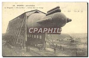 Bild des Verkufers fr Reproduction Sports Aerostation Le Dirigeable Ville de Paris rentrant dans son Garage Zeppelin Aviation zum Verkauf von CPAPHIL