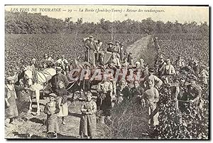 Image du vendeur pour Reproduction Les Vins de Touraine la Borde Joue les Tours Retour des Vendangeurs mis en vente par CPAPHIL