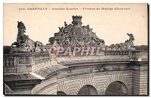 Image du vendeur pour Carte Postale Ancienne Chantilly Grandes Ecuries Fronton du Manege decouvert mis en vente par CPAPHIL