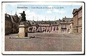 Seller image for Carte Postale Ancienne Versailles Cour Royale et Statue de Louis XIV for sale by CPAPHIL