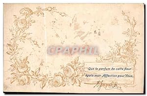 Seller image for Carte Postale Ancienne Que le parfum de cette fleur egale mon Affection pour Vous for sale by CPAPHIL