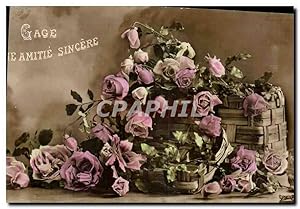 Image du vendeur pour Carte Postale Ancienne Gage le Amitie Sincre Fleurs mis en vente par CPAPHIL