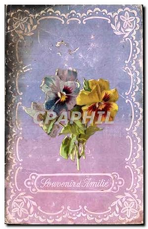 Image du vendeur pour Carte Postale Ancienne Souvenir d'Amitie Fleurs mis en vente par CPAPHIL