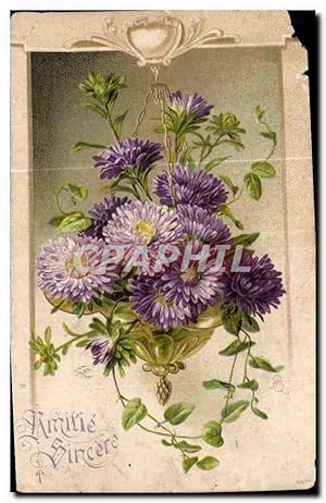 Image du vendeur pour Carte Postale Ancienne Amitie Sincre Fleurs mis en vente par CPAPHIL