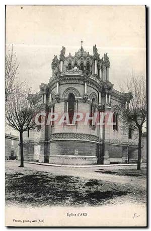 Carte Postale Ancienne Eglise d'Ars