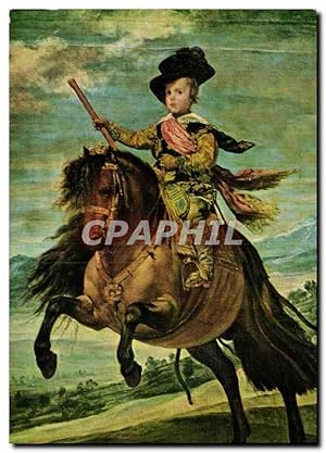 Image du vendeur pour Carte Postale Ancienne Velasquez Portrait equestre de Don Baltazar Carlos Musee du Prado mis en vente par CPAPHIL