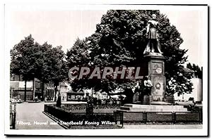 Carte Postale Ancienne Tilburg Heuvel mit Standbeeld Koning Willem II