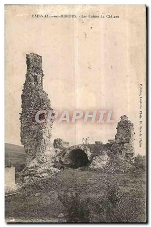 Bild des Verkufers fr Carte Postale Ancienne Bainville au Miroirs les Ruines du Chteau zum Verkauf von CPAPHIL