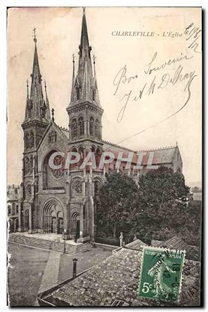 Carte Postale Ancienne Charleville l'Eglise