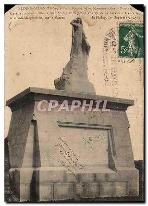 Carte Postale Ancienne Flong Sedan Monument des Braves