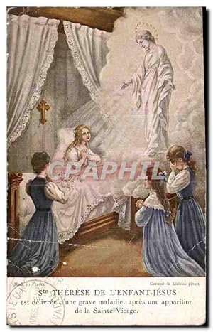 Image du vendeur pour Carte Postale Ancienne Therese de l'Enfant Jesus est delivree d'une grave maladie apres une apparition de la Sainte Vie mis en vente par CPAPHIL