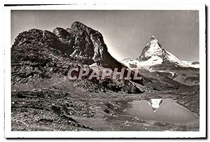 Immagine del venditore per Carte Postale Moderne Riffelsee von der Gornergratbahn Riffelhorn u Matterhorn venduto da CPAPHIL