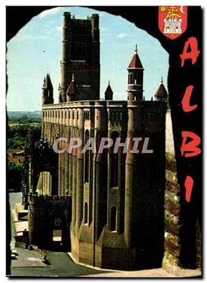 Imagen del vendedor de Carte Postale Moderne Albi Tarn la Basilique Ste Cecle XIII S vue du donjon de la Collegiale St Salvy a la venta por CPAPHIL