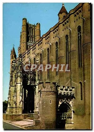 Seller image for Carte Postale Moderne Albi Tarn la Basilique Ste Cecle XIII S le portail Dominique de Florence debut du XV S et le Ba for sale by CPAPHIL