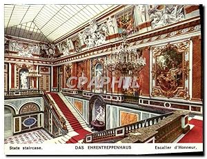 Bild des Verkufers fr Carte Postale Moderne Escalier d'Honneur l'entre d'honneur avec des statues et figures de la mythologie antique des s zum Verkauf von CPAPHIL